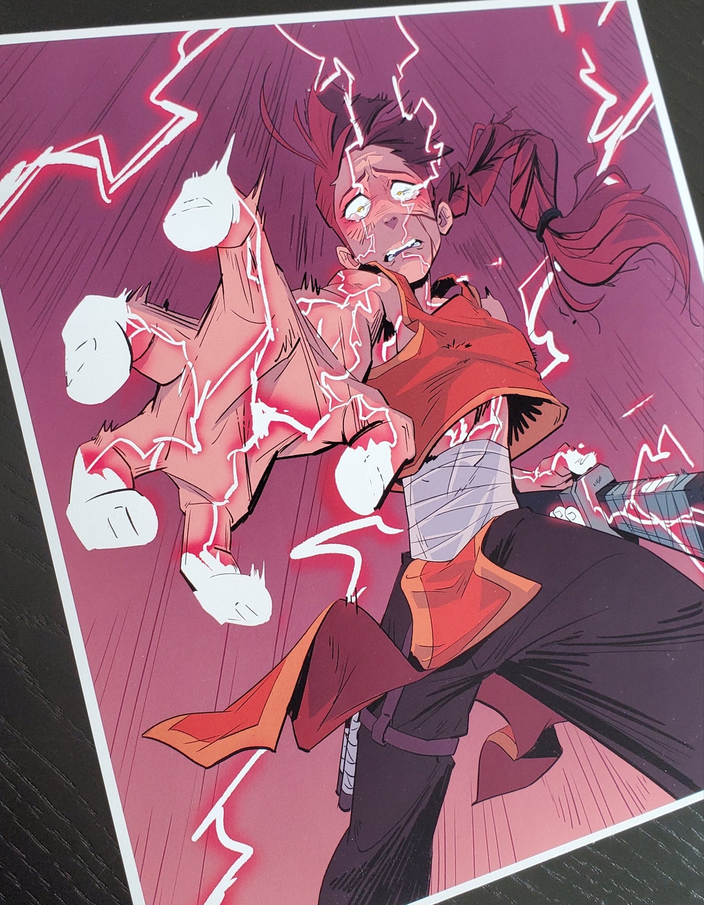 Red Thunder Print